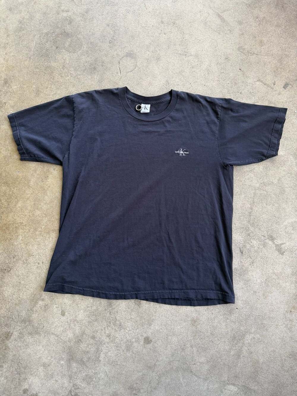 Vintage Calvin Klein Jeans Embroidered Logo Crewneck T-Shirt